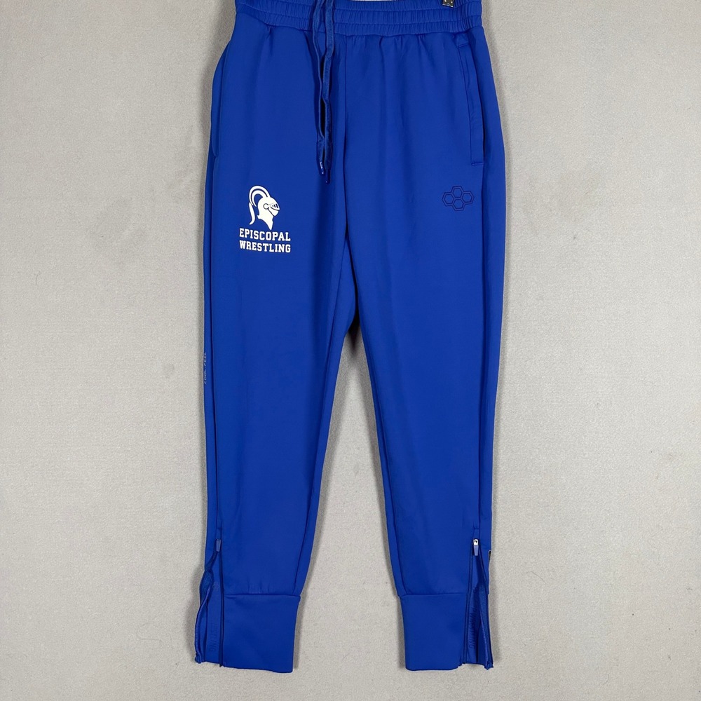 Rudis Pants Mens Small Blue Joggers Episcopal Wrestling Cool-Feel Performance